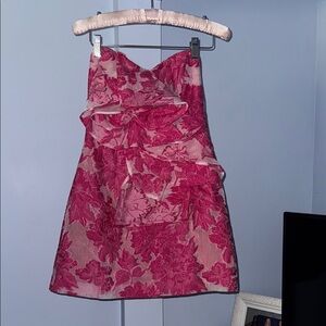 Showpo Pink Floral Mini Dress